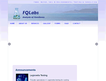 Tablet Screenshot of fqlab.com